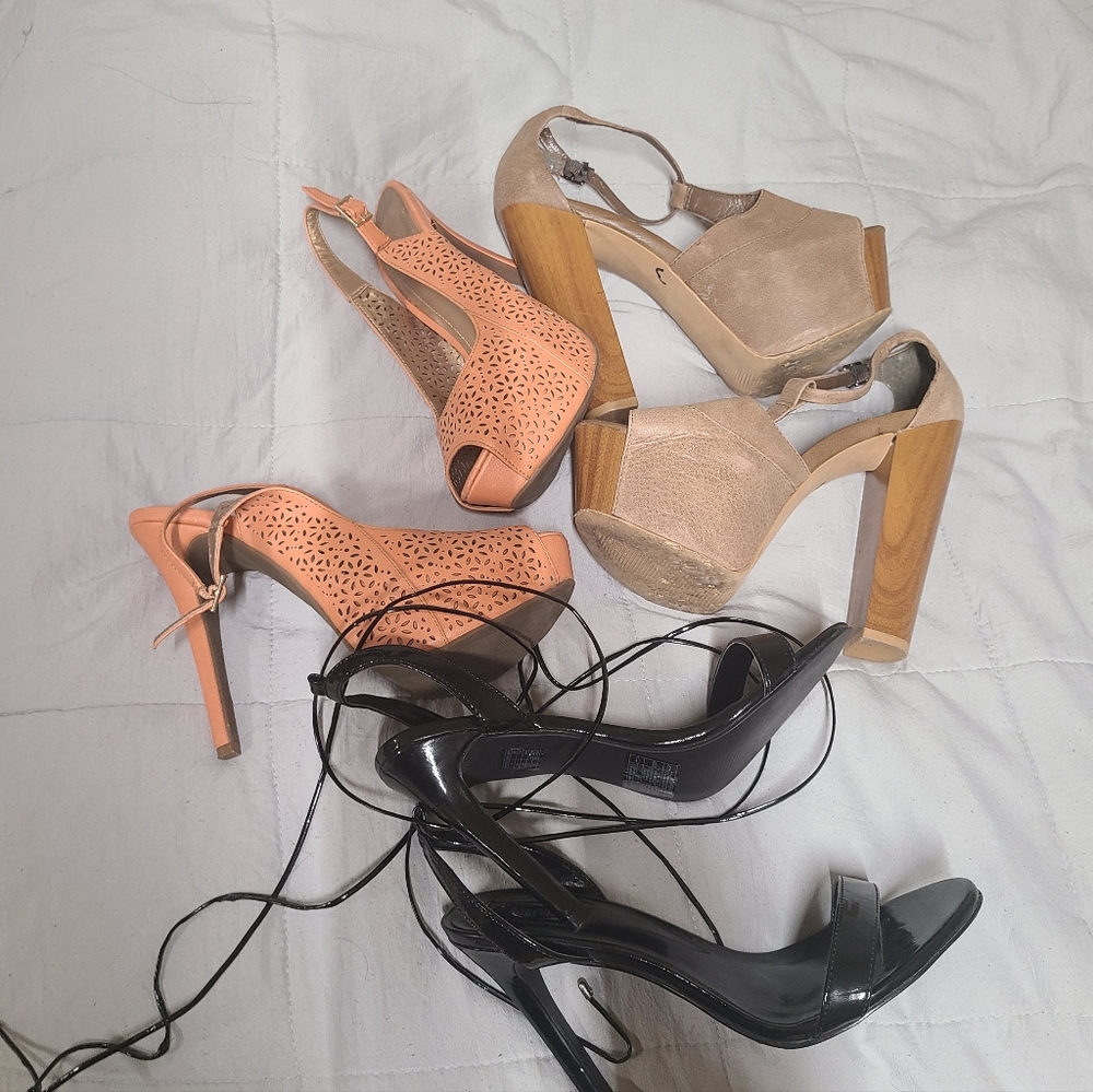 Bundle heels size 8